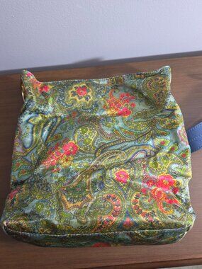 JPK PARIS 75 GREEN PAISLEY HOBO BAG